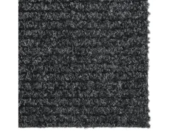 Alfombra de pasillo atrapa suciedad 100x250 cm gris antracita ES28097