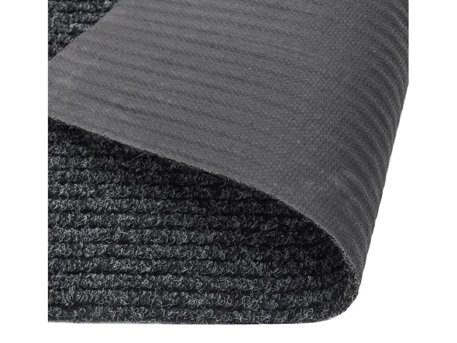 Alfombra de pasillo atrapa suciedad 100x150 cm gris antracita ES44170