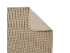 Alfombra de pasillo con aspecto de sisal color arena 80x150 cm ES530106