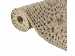 Alfombra de pasillo con aspecto de sisal color arena 50x200 cm ES762236