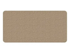 Alfombra de pasillo con aspecto de sisal color arena 50x100 cm