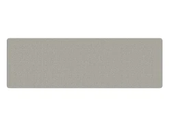 Alfombra de pasillo con aspecto de sisal gris taupe 80x250 cm