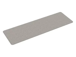 Alfombra de pasillo con aspecto de sisal gris taupe 50x150 cm