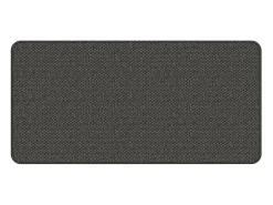 Alfombra de pasillo con aspecto sisal gris antracita 50x100 cm