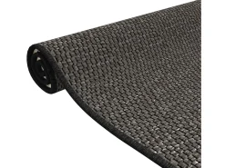 Alfombra de pasillo con aspecto sisal gris antracita 50x100 cm ES197052