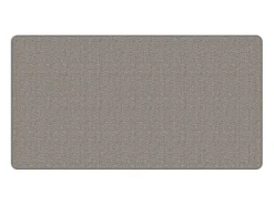 Alfombra de pasillo con aspecto de sisal plateada 80x150 cm
