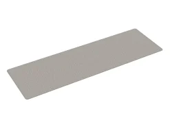 Alfombra de pasillo con aspecto de sisal gris taupe 80x250 cm ES254361