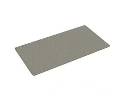 Alfombra de pasillo con aspecto de sisal plateada 80x150 cm ES215380