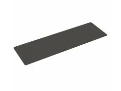 Alfombra de pasillo con aspecto sisal gris antracita 80x250 cm ES350113