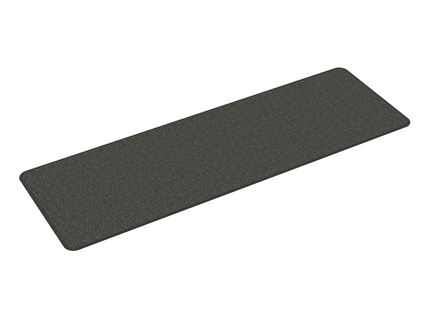 Alfombra de pasillo con aspecto sisal gris antracita 50x150 cm ES453380