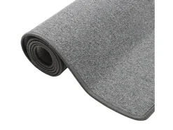 Alfombra de pasillo gris oscuro 80x250 cm ES451799
