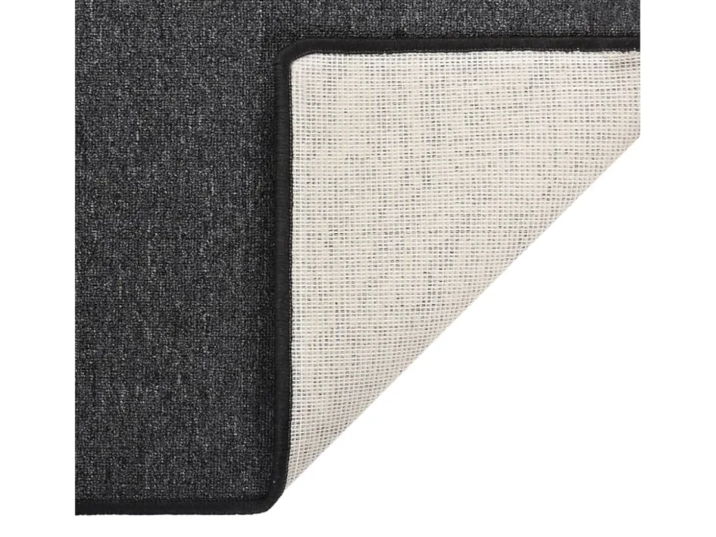 Alfombra de pasillo gris antracita 80x250 cm ES206858