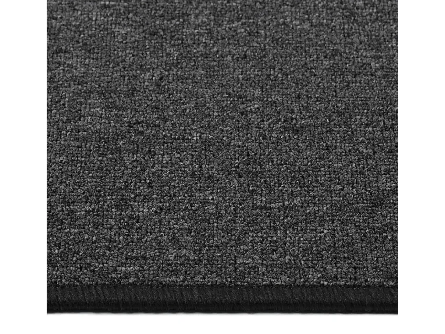Alfombra de pasillo gris antracita 80x250 cm ES206858