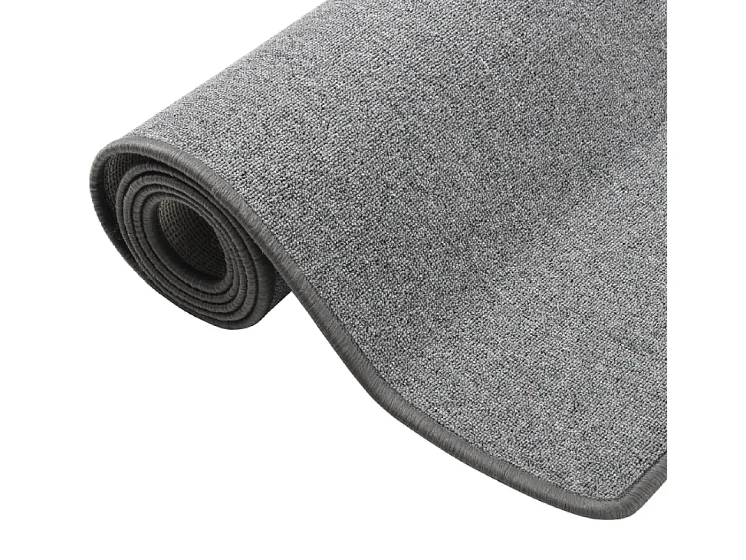 Alfombra de pasillo gris oscuro 80x300 cm ES219672