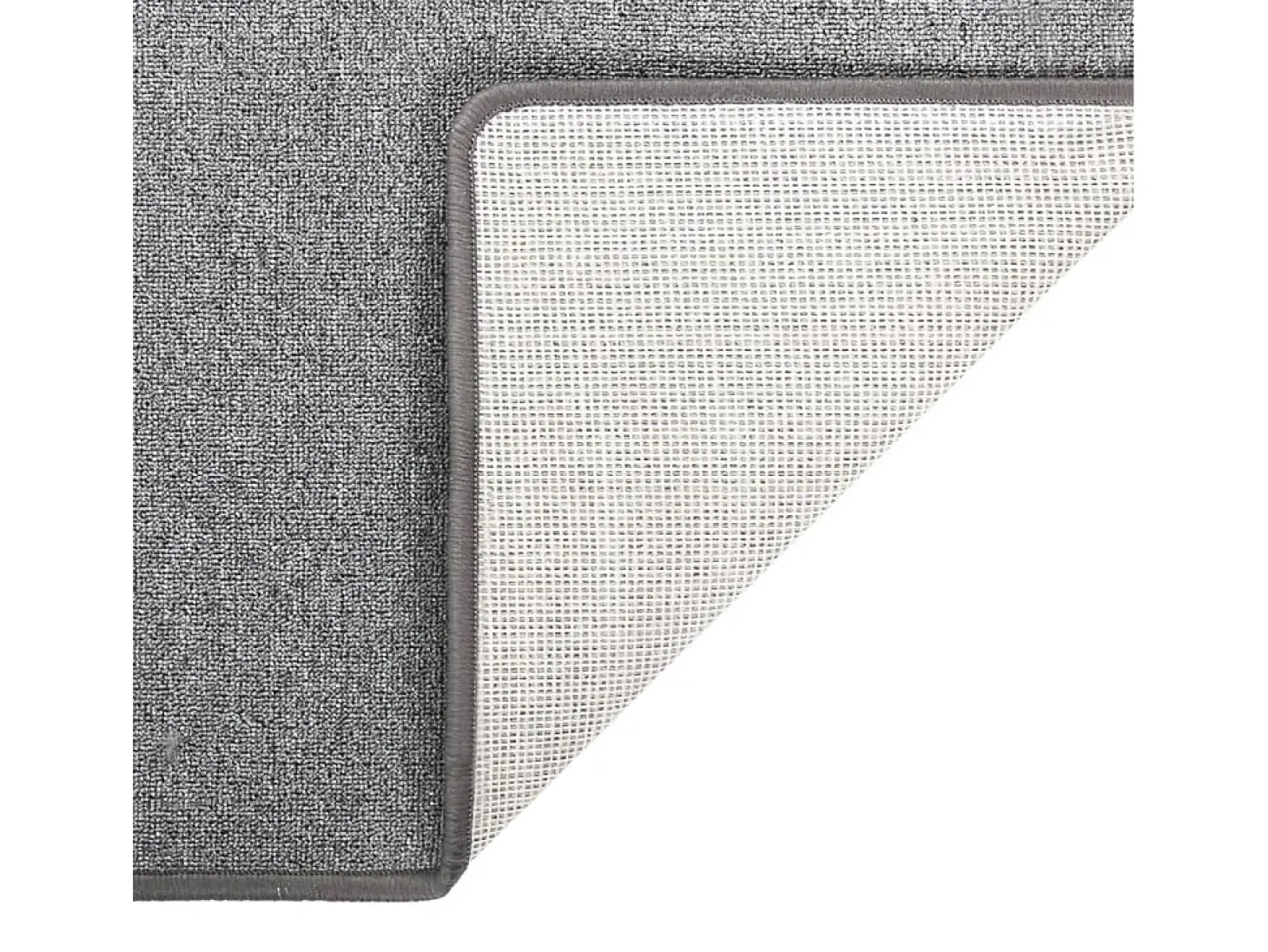 Alfombra de pasillo gris oscuro 80x200 cm ES626902