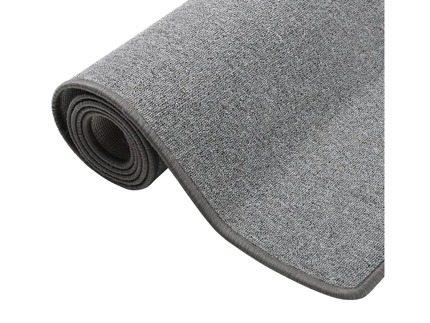 Alfombra de pasillo gris oscuro 80x200 cm ES626902