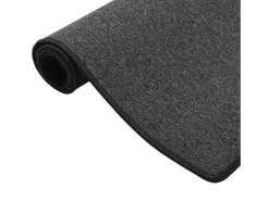 Alfombra de pasillo gris antracita 50x300 cm ES801032