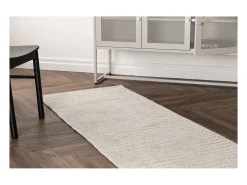 Alfombra de pasillo Milton 200x72cm color gris claro.