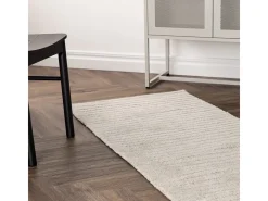 Alfombra de pasillo Milton 200x72cm color gris claro.