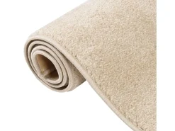 Alfombra de pelo corto beige 160x230 cm