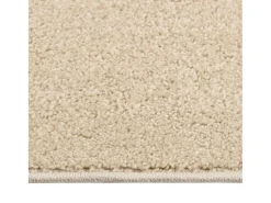 Alfombra de pelo corto beige 160x230 cm