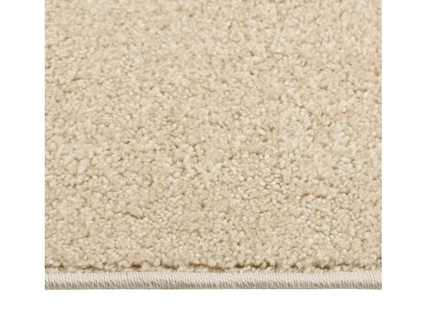 Alfombra de pelo corto beige 160x230 cm