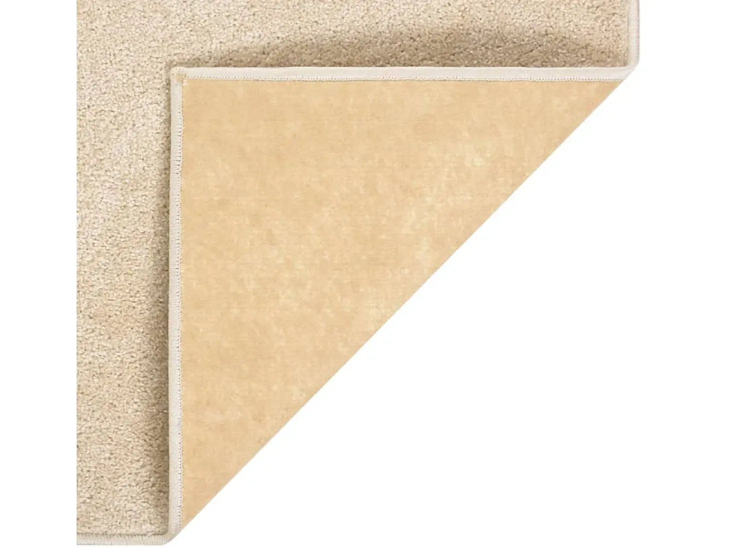 Alfombra de pelo corto beige 160x230 cm