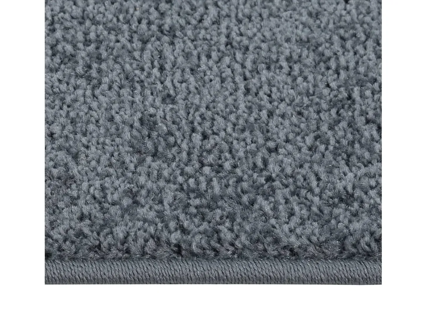 Alfombra de pelo corto gris antracita 160x230 cm