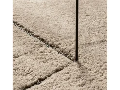Alfombra de pelo corto HUARTE suave y lavable, color arena, 200x280 cm