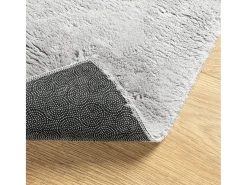 Alfombra de pelo corto HUARTE suave y lavable en gris 240x340 cm