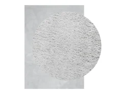 Alfombra de pelo corto HUARTE suave y lavable en gris 240x340 cm