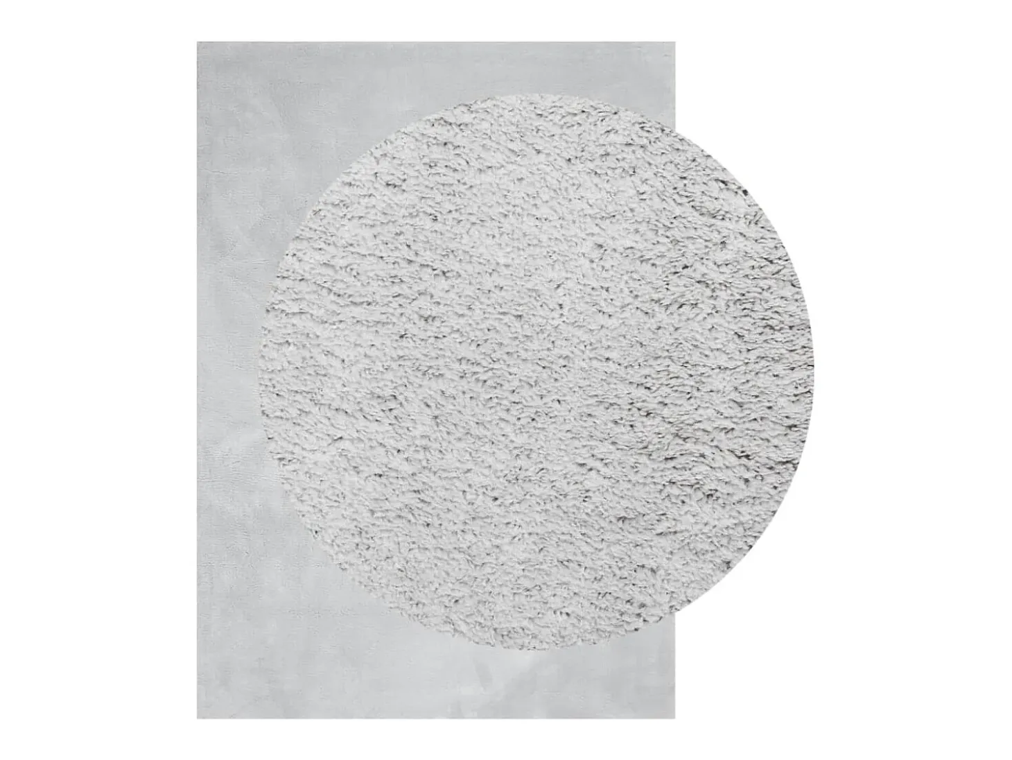 Alfombra de pelo corto HUARTE suave y lavable en gris 240x340 cm