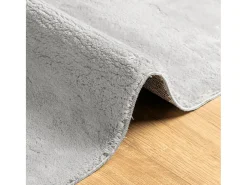 Alfombra de pelo corto HUARTE suave y lavable en gris 240x340 cm