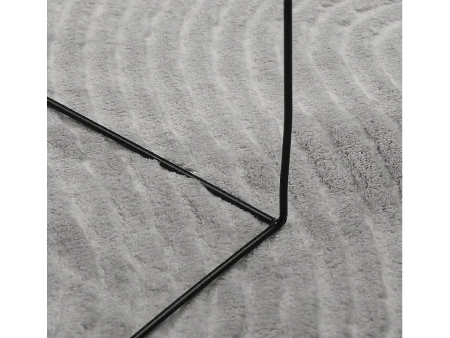 Alfombra de pelo corto IZA estilo escandinavo gris 160x230 cm