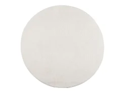 Alfombra de pelo corto look escandinavo IZA crema Ø 200 cm