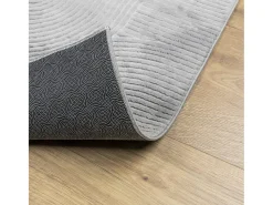 Alfombra de pelo corto look escandinavo IZA gris 160x230 cm ES57460