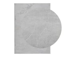 Alfombra de pelo corto look escandinavo IZA gris 240x340 cm ES31067
