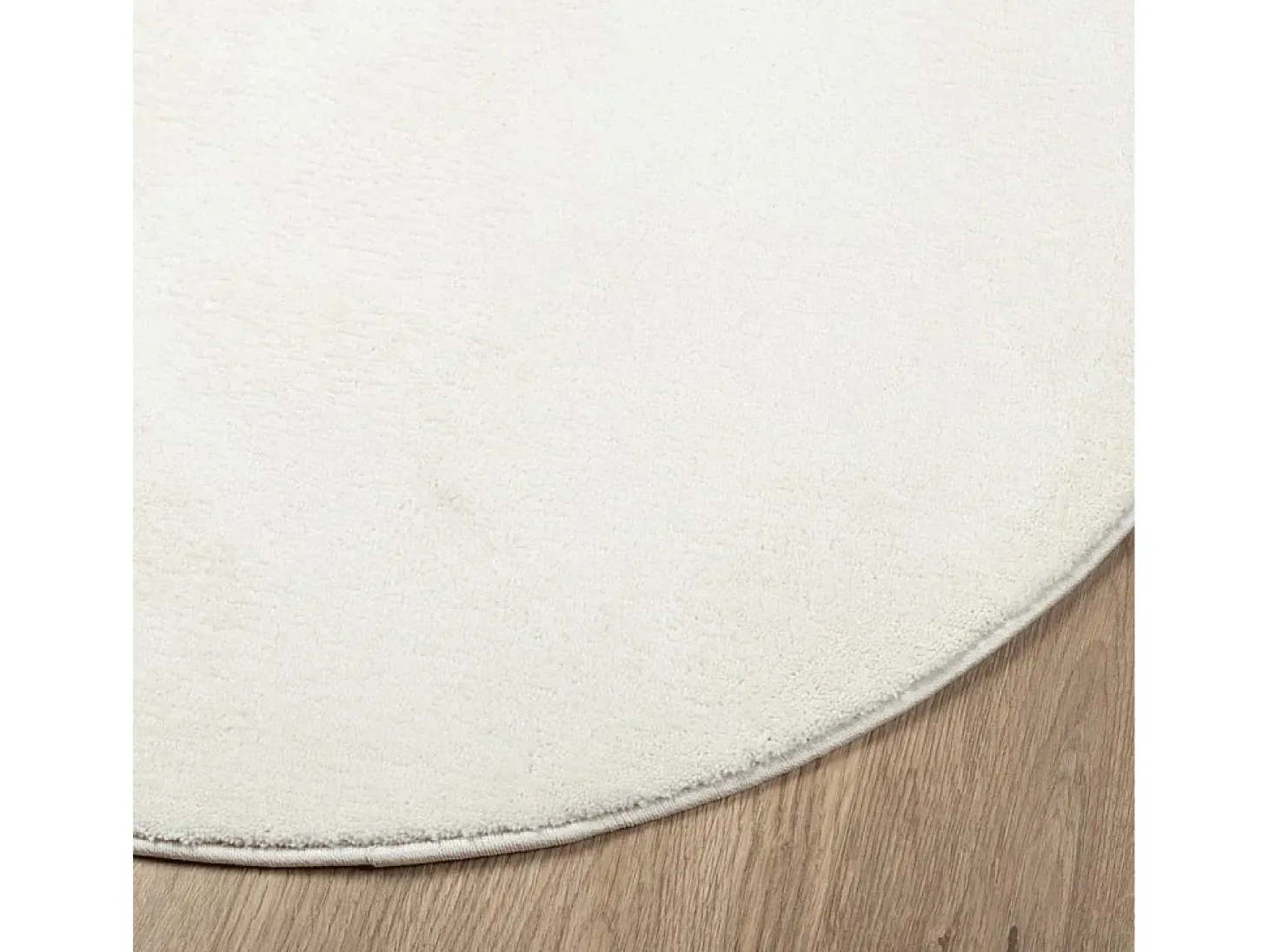Alfombra de pelo corto OVIEDO crema Ø 200 cm