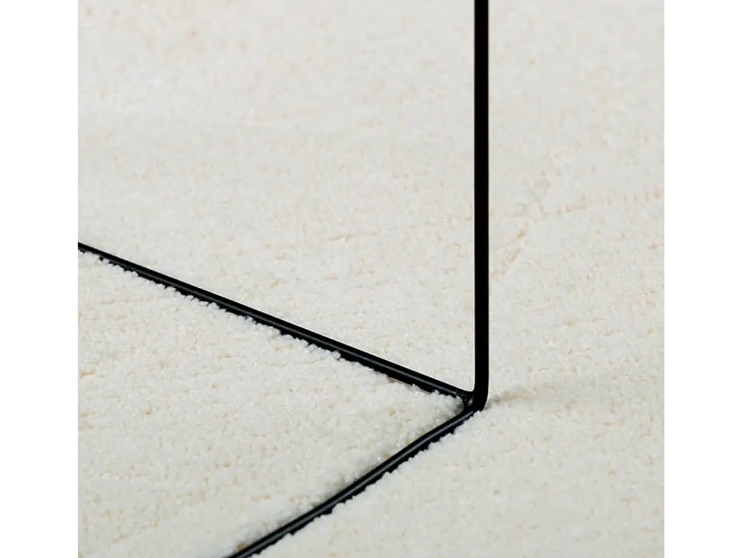 Alfombra de pelo corto OVIEDO crema Ø 200 cm