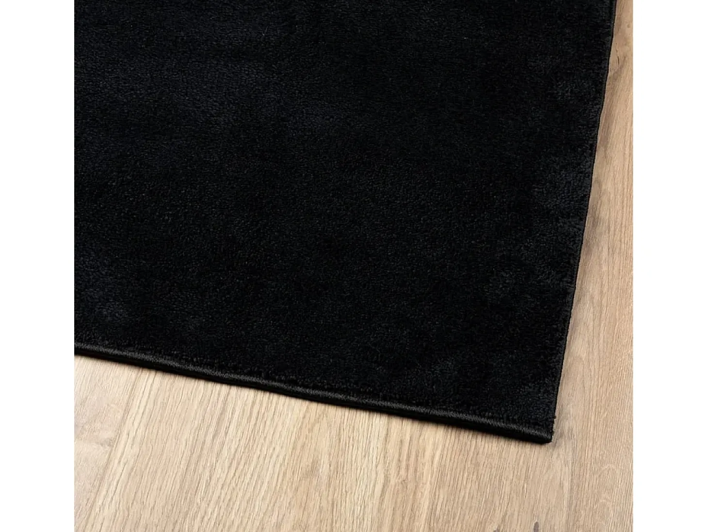 Alfombra de pelo corto OVIEDO negra 240x340 cm