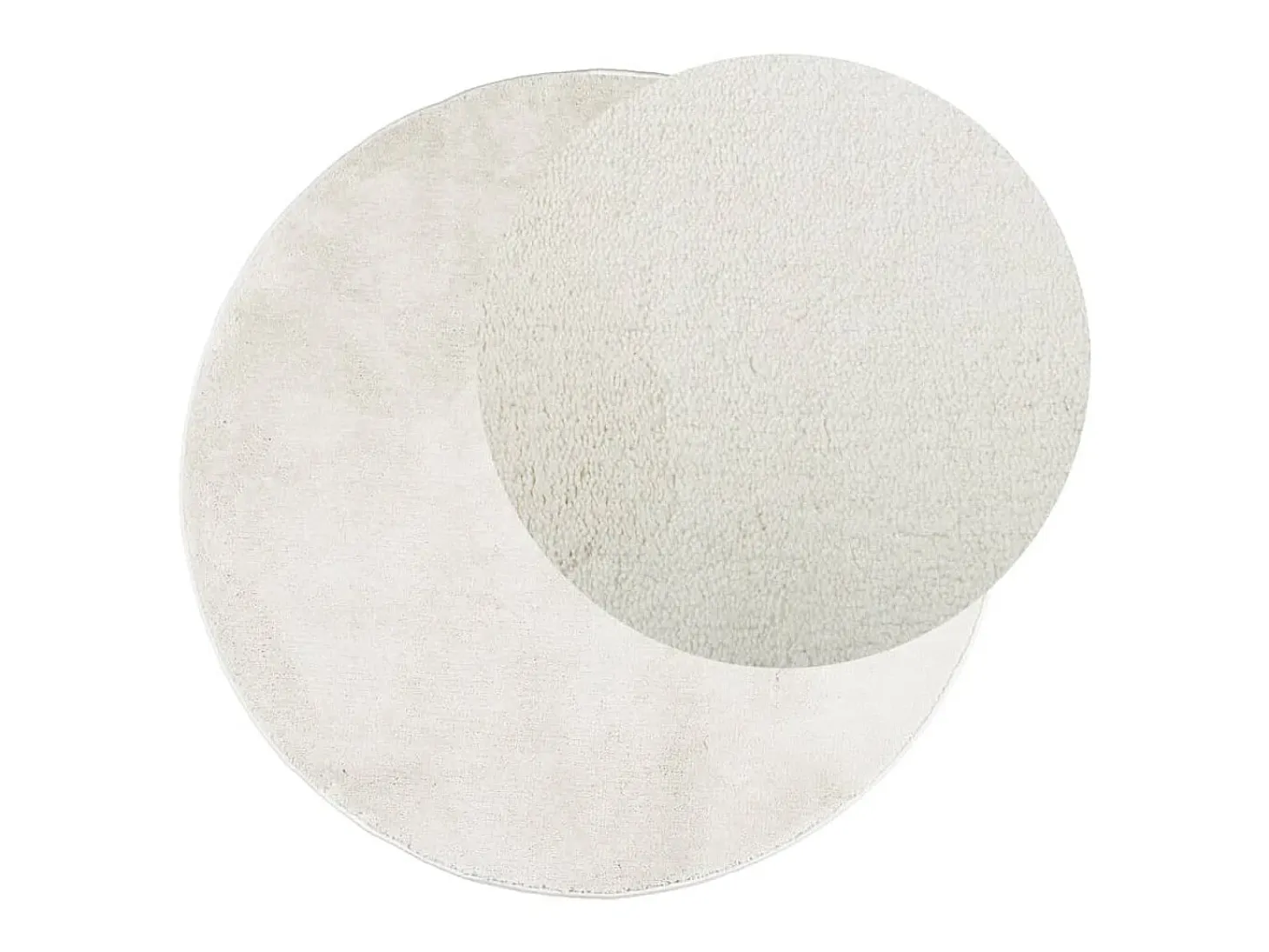 Alfombra de pelo corto OVIEDO crema Ø 160 cm