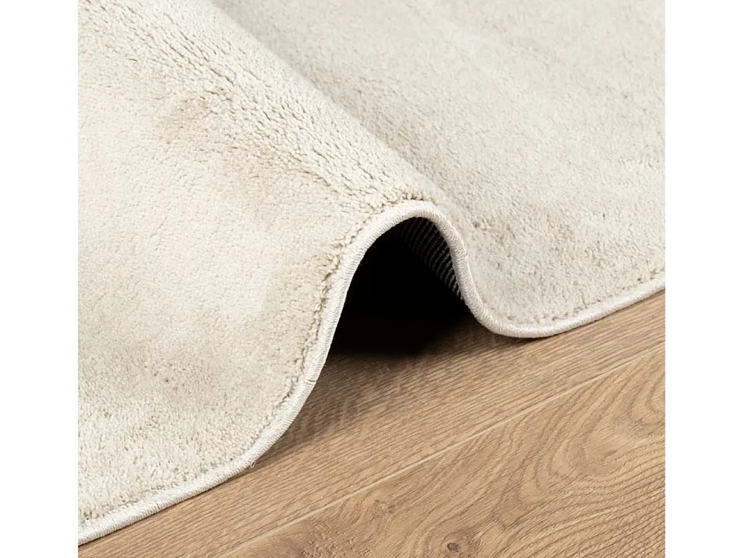 Alfombra de pelo corto OVIEDO beige 120x120 cm