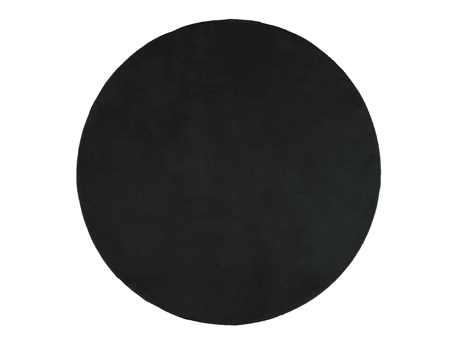 Alfombra de pelo corto OVIEDO negro Ø 160 cm
