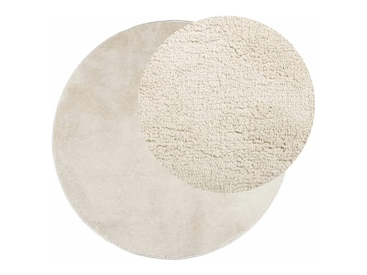 Alfombra de pelo corto OVIEDO beige Ø 160 cm