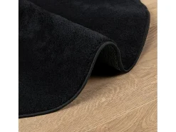 Alfombra de pelo corto OVIEDO negro Ø 200 cm