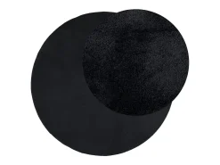 Alfombra de pelo corto OVIEDO negro Ø 200 cm
