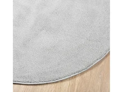 Alfombra de pelo corto OVIEDO gris Ø 100 cm