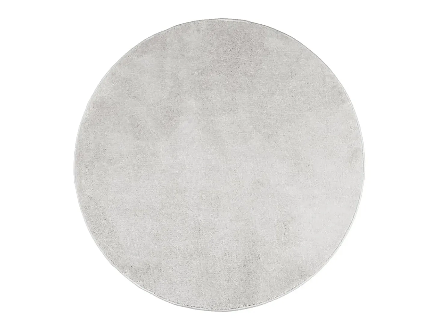 Alfombra de pelo corto OVIEDO gris Ø 100 cm