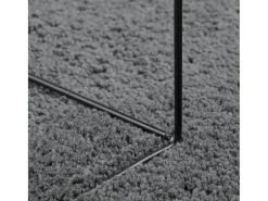 Alfombra de pelo corto OVIEDO gris antracita Ø 160 cm