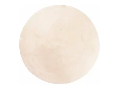 Alfombra de pelo corto suave lavable HUARTE beige Ø 200 cm